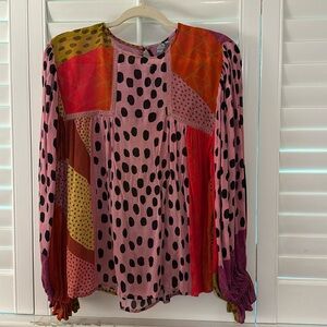 Bl^nk London colorful flowy top